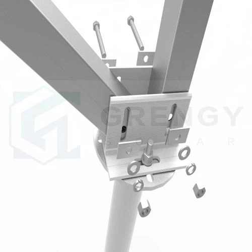 product-1-1 double rows double poles mounting structure(001)
