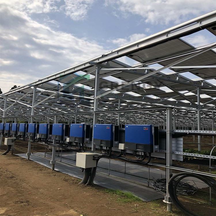 Solar farmland ground racking system