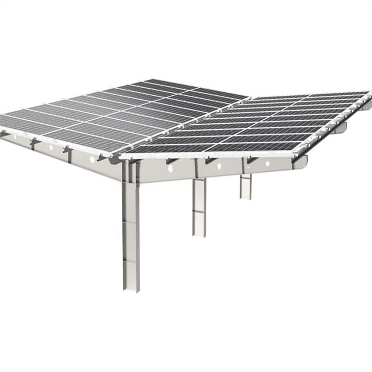 OEM Painéal Gréine Cruach Galvanized Te tumtha Carport Raca Gléasta Gréine Pv Gréine Struchtúr Lúibíní Gléasta Carport