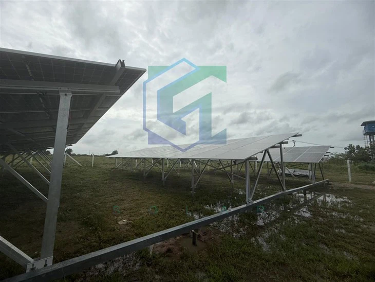 Aluminum Ground Mount System For Solar Farms | Pre-Engineered Installation Framework factory