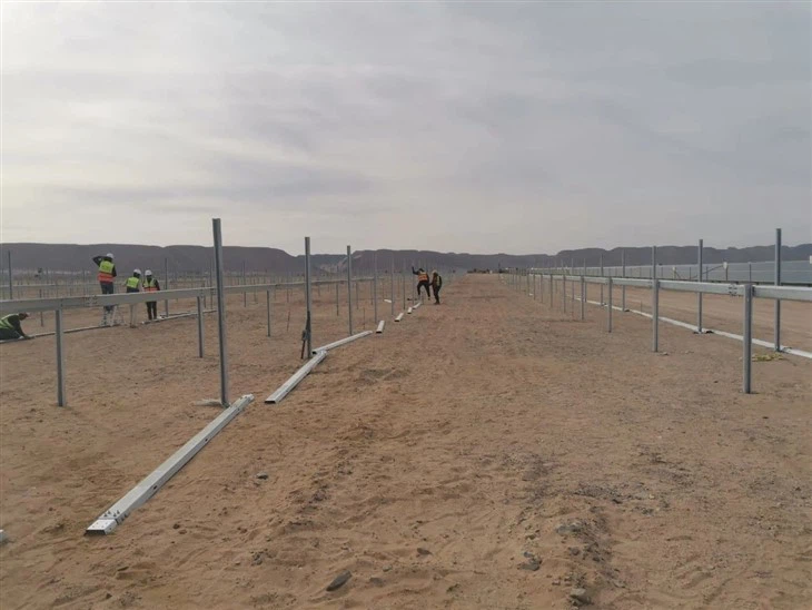 Double Post Ramming Solar Mounting System