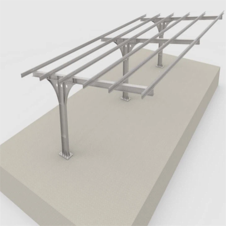 T Type Steel Carport Solar Mounts
